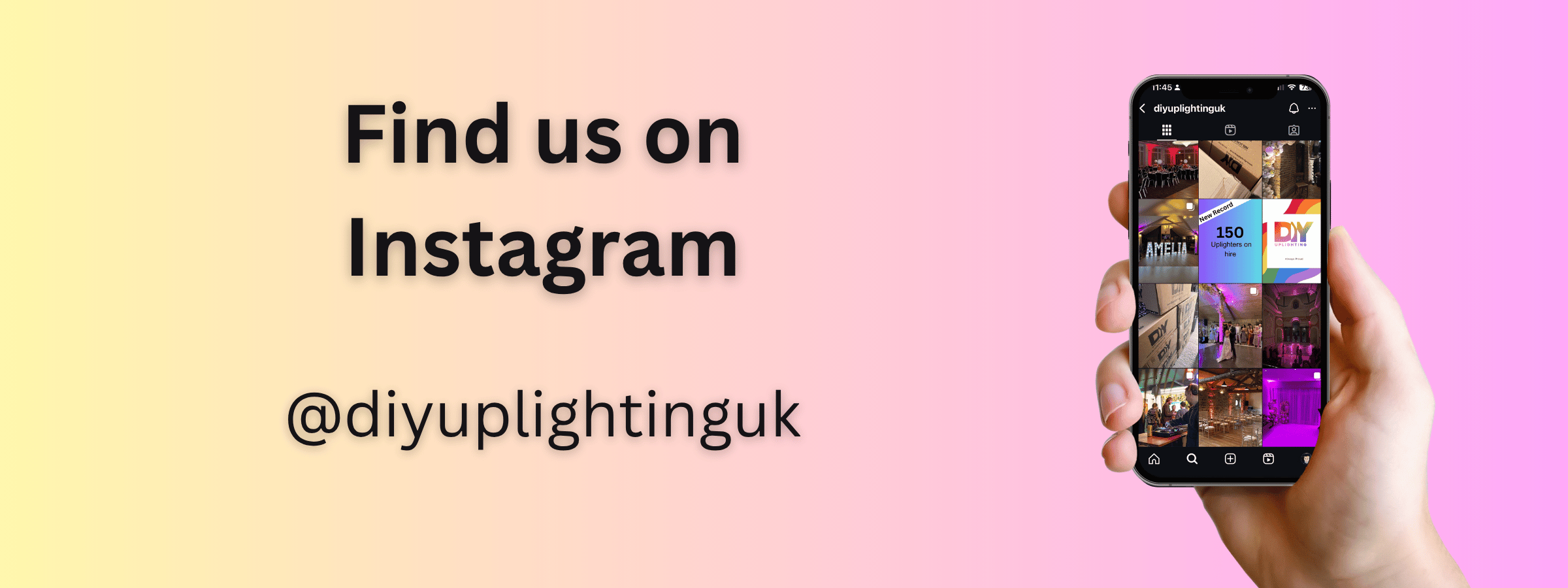 Find us on instagram